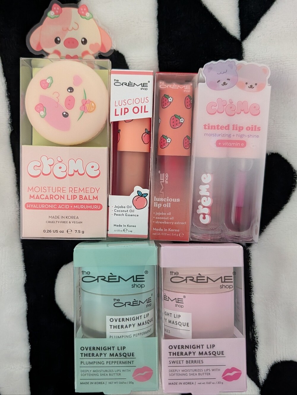 The Creme Shop Luscious Lip Oil & Moisture Remedy Lip Balm & Lip Mask Bundle